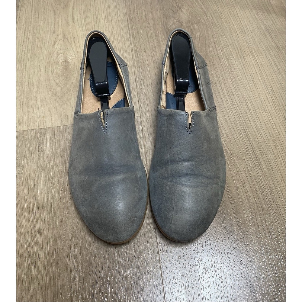 Boc‎ Born Womens Blue Gray Suree Loafers Leather Slip On Shoes Size 6.5